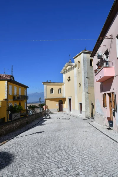 Ulice Mezi Starými Domy Torrice Středověké Město Provincii Frosinone Itálii — Stock fotografie