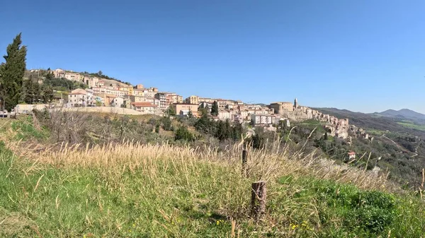Vista Panorámica Civitacampomarano Una Ciudad Molise Provincia Campobasso Italia —  Fotos de Stock