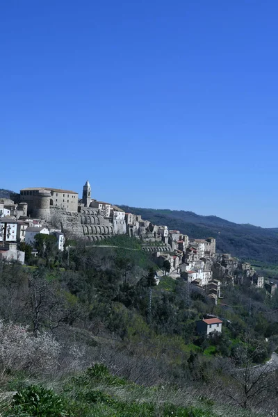 Panoramic View Civitacampomarano Town Molise Province Campobasso Italy — Stock Photo, Image
