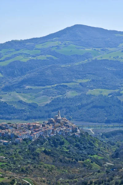 Panoramatický Pohled Město Guardialfiera Provincii Campobasso Itálie — Stock fotografie