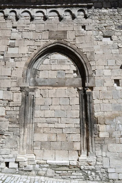 Die Verschlossene Tür Einer Alten Kirche Guardialfiera Einer Historischen Stadt — Stockfoto