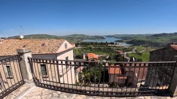 Vista Panorámica Guardialfiera Una Ciudad Medieval Provincia Campobasso Italia — Vídeo de stock
