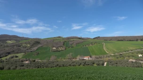 Uitzicht Het Platteland Van Alberona Een Middeleeuwse Stad Provincie Foggia — Stockvideo