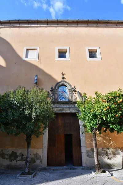 Fasáda Starého Kostela Malém Městečku Sant Agata Goti Provincii Benevento — Stock fotografie