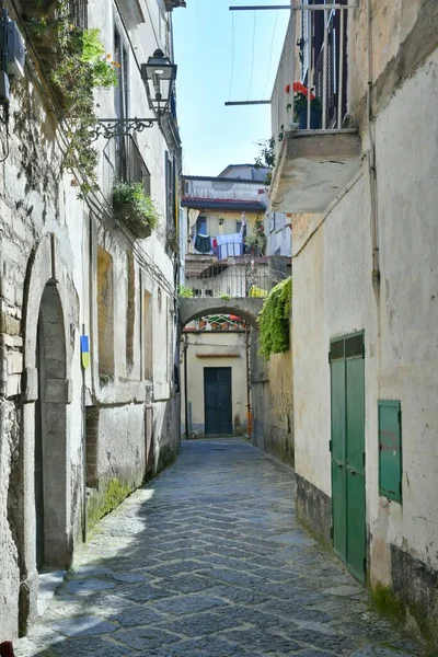 Narrow Street Old Houses Sessa Aurunca Small Town Caserta Province — Stock Photo, Image