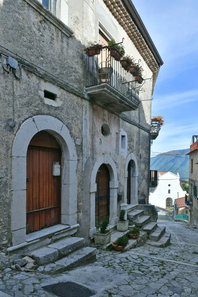 Narrow Street Old Houses Guardia Sanframondi Small Town Benevento Province — Stock Photo, Image