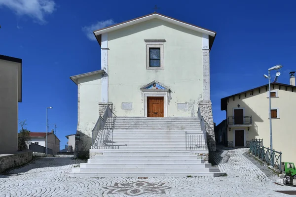 Una Chiesetta Pietransieri Piccolo Borgo Abruzzese — Foto Stock