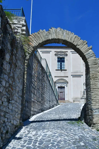 Улица Пескопеннатаро Небольшой Городок Горах Молизе Италия — стоковое фото