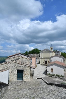 İtalya 'nın Avellino ilinin karakteristik kırsal manzarası.