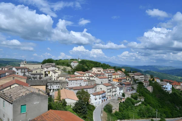 Blick Auf Das Dorf Cairano Kampanien Italien — Stockfoto
