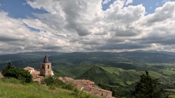 Vista Campo Característico Província Avellino Itália — Vídeo de Stock