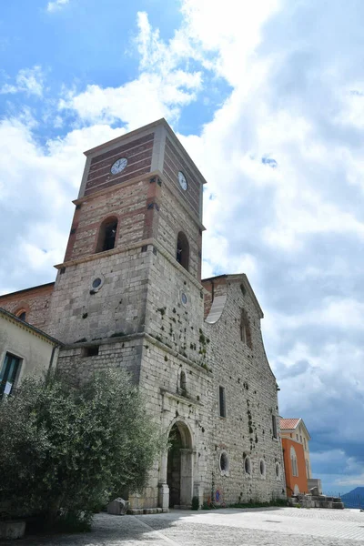 Façade Cathédrale Sant Angelo Dei Lombardi Village Dans Province Avellino — Photo