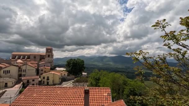 Panoramisch Uitzicht Sant Angelo Dei Lombardi Een Klein Dorpje Zuidelijke — Stockvideo