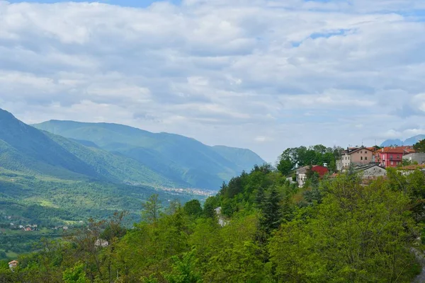 Widok Charakterystyczne Krajobrazy Prowincji Avellino Włochy — Zdjęcie stockowe