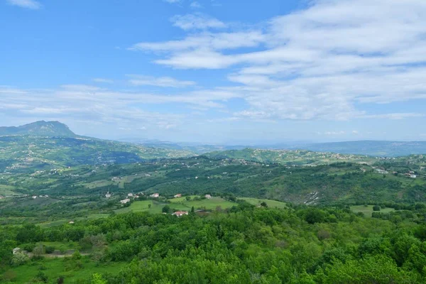 Vista Del Característico Campo Provincia Avellino Italia — Foto de Stock