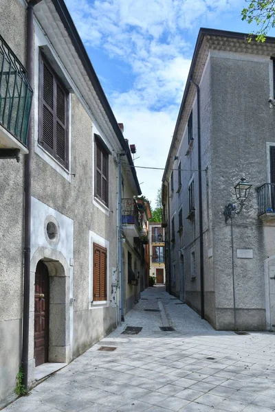 Nusco Dar Bir Sokak Talya Nın Avellino Eyaletine Bağlı Küçük — Stok fotoğraf