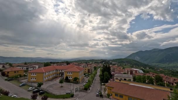 Panorama Van Nusco Een Stad Italiaanse Provincie Avellino — Stockvideo