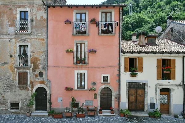Old House Tagliacozzo Medieval Town Abruzzo Region Italy — Stock Photo, Image