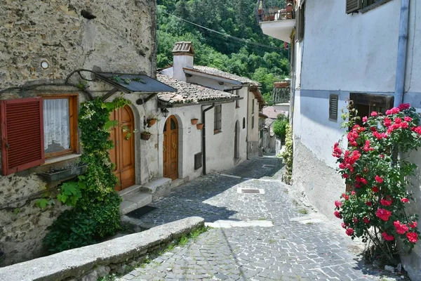 Old Street Tagliacozzo Medieval Town Abruzzo Region Italy — Stock Photo, Image