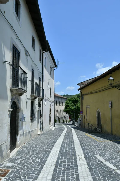 Tagliacozzo Eski Bir Sokak Talya Nın Abruzzo Bölgesinde Bir Ortaçağ — Stok fotoğraf