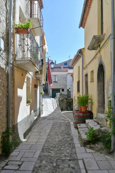 イタリア サレルノ県の中世の村バチーノの特徴的な通り — ストック写真