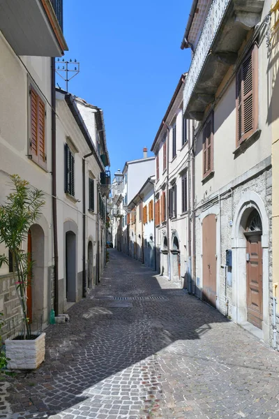 Charakteristická Ulice Agnone Středověká Vesnice Provincii Isernia Itálie — Stock fotografie