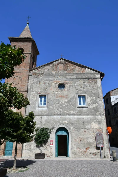 Fachada Uma Igreja Citt Della Pieve Uma Vila Medieval Úmbria — Fotografia de Stock