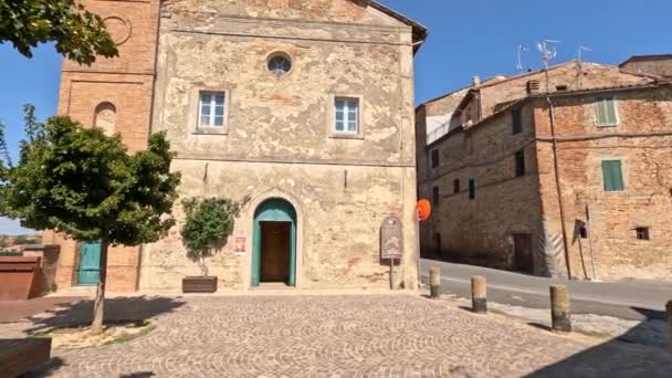 Die Landschaft Von Citt Della Pieve Aus Einem Mittelalterlichen Dorf — Stockvideo