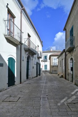 İtalya 'da Campania' da küçük bir kasaba olan Frigento 'dan manzara.