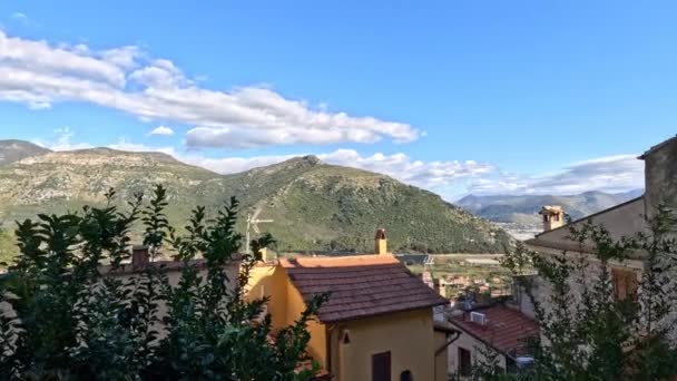 Landscape Seen Monte San Biagio Medieval Town Lazio Italy — Stock Video