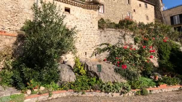 Paesaggio Visto Monte San Biagio Città Medievale Del Lazio — Video Stock