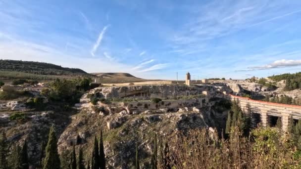Panoramiczny Widok Krajobraz Gravina Puglia Miasto Regionie Puglia Włochy — Wideo stockowe