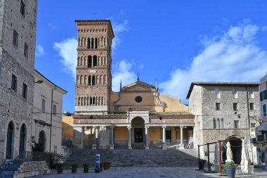 İtalya 'nın Terracina kentinin Lazio manzarası.