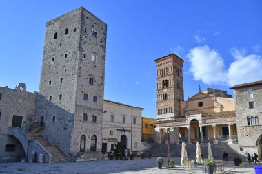 İtalya 'nın Terracina kentinin Lazio manzarası.
