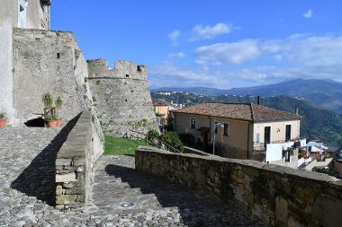 Castellabate manzarası, İtalya 'nın Campania bölgesindeki en güzel köylerinden biri..