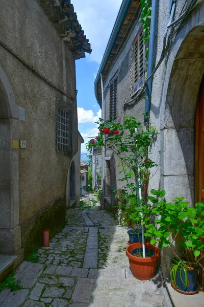 stock image A street in Castelvetere sul Calore, a village in Campania, Italy.