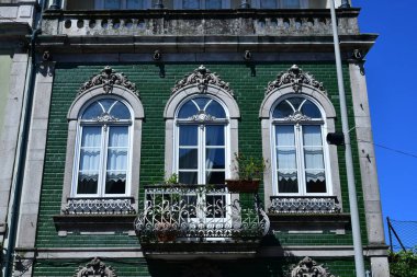 Portekiz, Braga 'daki karakteristik ve renkli binalar..