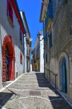  A street in San Lupo, a village in Campania, Italy. clipart