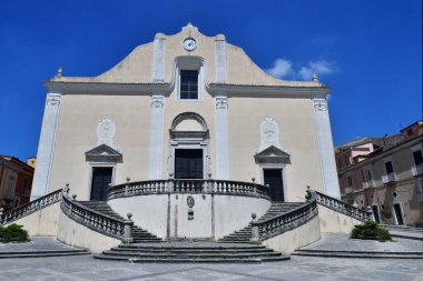 Cerreto Sannita Kilisesi, İtalya, Campania 'da bir kasaba..