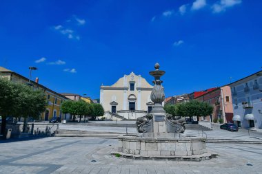 Cerreto Sannita Kilisesi, İtalya, Campania 'da bir kasaba..