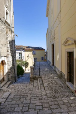 A street of Cusano Mutri, a village in Campania, Italy. clipart