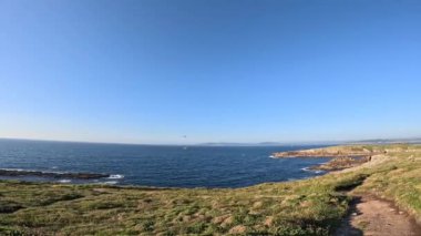  Galiçya 'da bir İspanyol şehri olan La Coruna' dan Atlantik Okyanusu görüldü..
