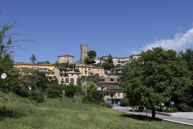 View of the landscape around Fontechiari, a village in Lazio in Italy. clipart