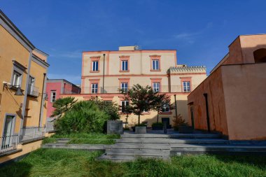 Pozzuoli 'nin eski mahallesinde bir sokak, İtalya' da Campania 'da bir kasaba..