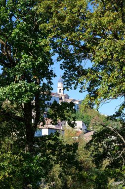 View of Sepino, a village in Molise, Italy. clipart