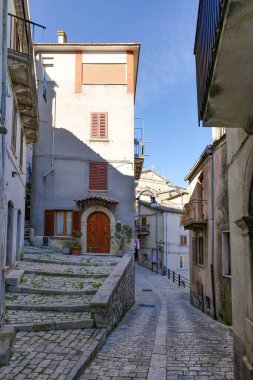 Una strada di Morcone, Benevento vilayetindeki una citt, İtalya.