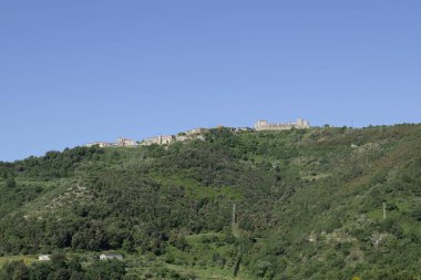 İtalya 'da Campania' da doğal park manzarası.