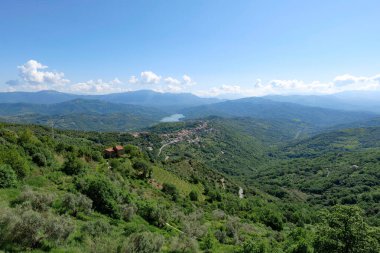 İtalya 'da Campania' da doğal park manzarası.
