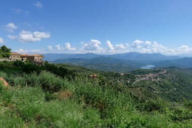 İtalya 'da Campania' da doğal park manzarası.