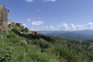 İtalya 'da Campania' da doğal park manzarası.